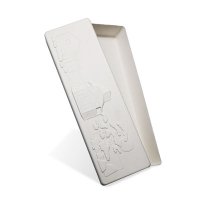 Custom Biodegradable Printing Paper Molded Pulp Tray Box For Holiday Gift Packaging